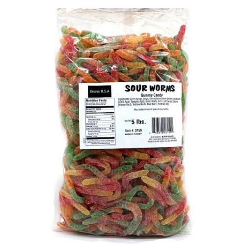 Kervan Sour Gummy Worms Halal Bulk Candy Canada Nancy's Fudge