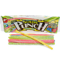 Sour Punch Straws Rainbow 24 Count
