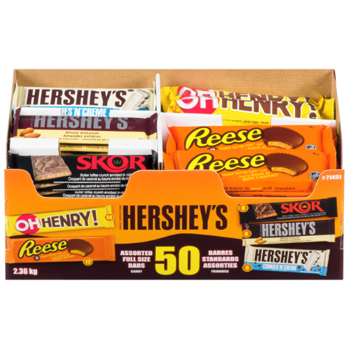 Hershey's Full Size Bar Assortment 50 Count